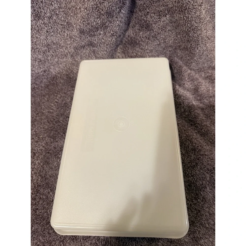 Vintage Tupperware 794-2 Bacon Deli Meat Keeper Container White Sheer Lid 795-20